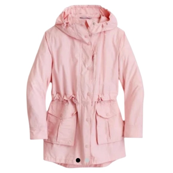 J. Crew Jackets & Blazers - J. Crew Light Pink Hooded Utility Jacket